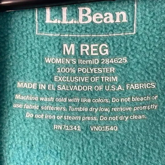 Vintage LL Bean cinched fleece jacket - Picture 7 of 9